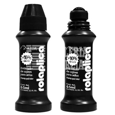 TINTA PARA SELLOS 60 ML. AZOR NEGRA